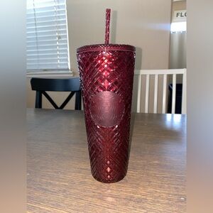 NWT Starbucks 2022 Holiday
'Merlot' Wine Burgundy Red Jeweled
Venti Tumbler